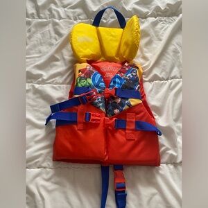 Marvel Avengers Child Floatation Vest - Red with Yellow Accent